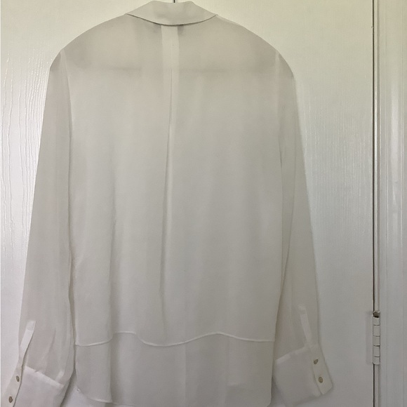 Karl Lagerfeld Button Down Top Blouse Long Sleeve Size M - Picture 2 of 7